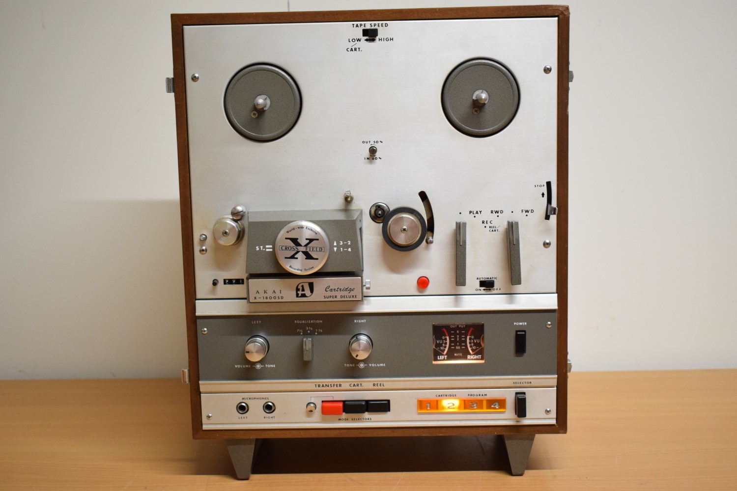 Akai X1800SD Tape Recorder with 8Track player